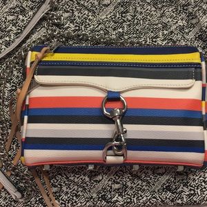 Rebecca Minkoff multi-color striped crossbody